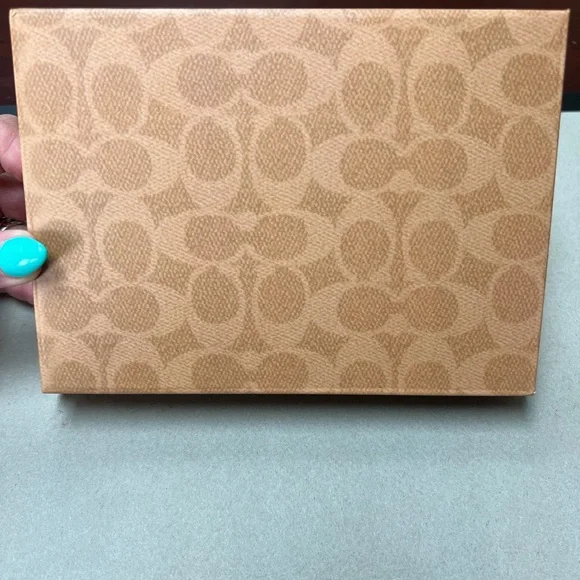 Coach Corner Zip Wristlet in Signature Canvas with Stripe (box included) - Picture 9 of 11